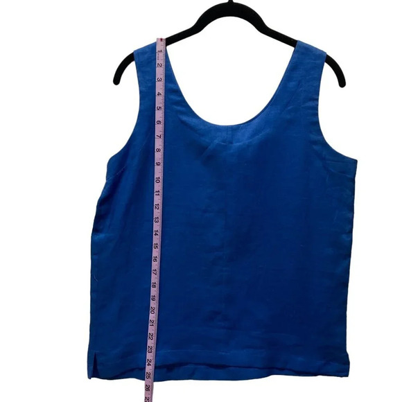 Vintage Gary Fabrikant Tank Top, Size 10, Ramie, Royal Blue, New w Tags - Picture 4 of 9